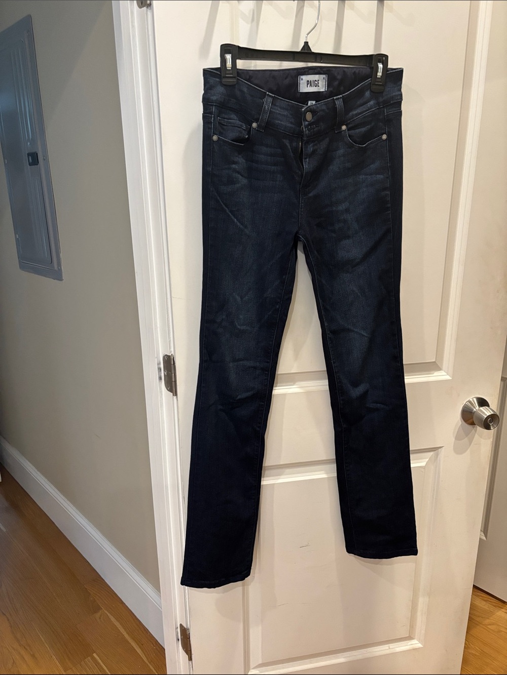 PAIGE Deep Indigo Straight-Leg Jeans for Women